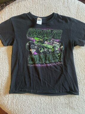 Grave Digger Black Graphic Tee - Monster Jam